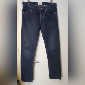 Sandro Paris Droit Slim Fit Dark Blue Denim Jeans Size 32